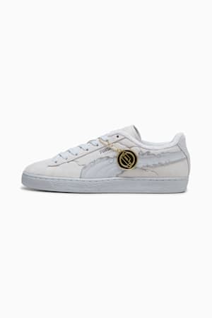 PUMA x ONE PIECE Suede Straw Hat Luffy Sneakers Unisex, Feather Gray-Platinum Gray, extralarge-GBR