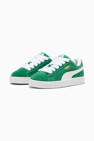 Suede XL Kids' Sneakers, Archive Green-PUMA White, extralarge-GBR