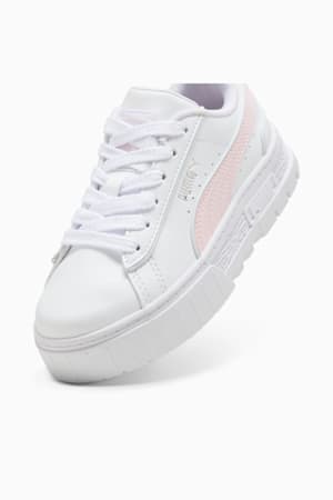 Mayze Lth Piping Sneakers Kids, PUMA White-Whisp Of Pink-Dewdrop, extralarge-GBR