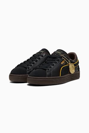 PUMA x ONE PIECE Suede Blackbeard Teech Sneakers Youth, PUMA Black-PUMA Black-Dark Chocolate, extralarge-GBR