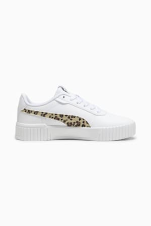 Carina 2.0 Animal Update Youth Sneakers, PUMA White-Putty-PUMA Gold, extralarge-GBR