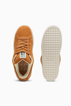 Suede XL Hairy Sneakers, Caramel Latte-Frosted Ivory, extralarge-GBR