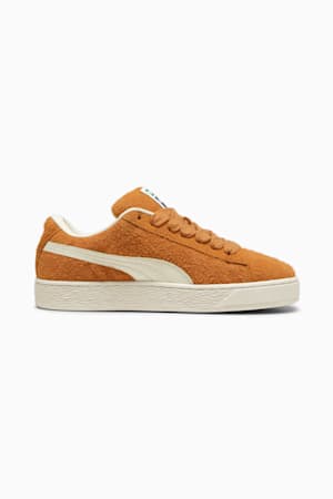 Suede XL Hairy Sneakers, Caramel Latte-Frosted Ivory, extralarge-GBR