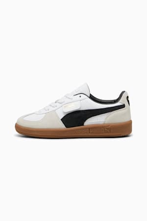 Palermo Leather Sneakers Youth, PUMA White-Vapor Gray-Gum, extralarge-GBR