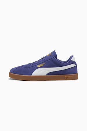 PUMA Club II Suede Sneakers Unisex, Blue Crystal-PUMA White-Gum, extralarge-GBR