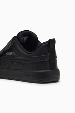 Boys black puma trainers clearance