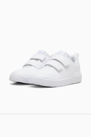 Courtflex V3 Sneakers Kids, PUMA White-PUMA White-Silver Mist, extralarge-GBR