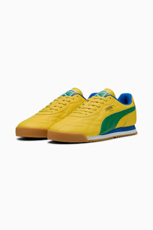 Roma Anniversario Sneakers, Pelé Yellow-Archive Green-PUMA Team Royal, extralarge-GBR