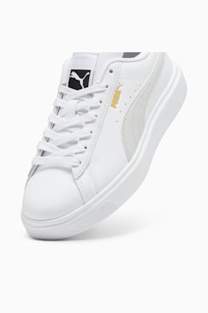 Lajla Clean Sneakers Women, PUMA White-Feather Gray, extralarge-GBR