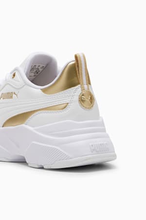 Cassia Rose Metallic Dream Sneakers Women, PUMA White-PUMA Gold-Matte Puma Gold, extralarge-GBR