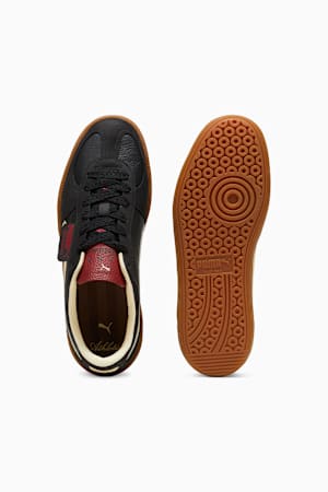 Mens black leather puma trainers on sale