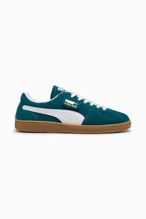 Super Team Suede Sneakers Unisex, Cold Green-PUMA White, extralarge-GBR