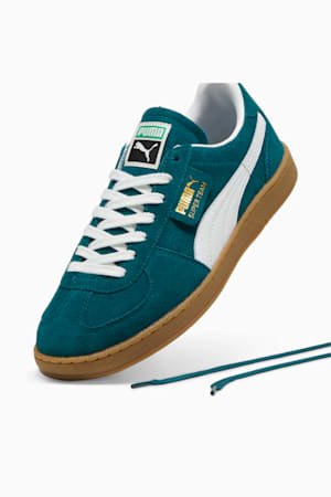 Super Team Suede Sneakers Unisex, Cold Green-PUMA White, extralarge-GBR