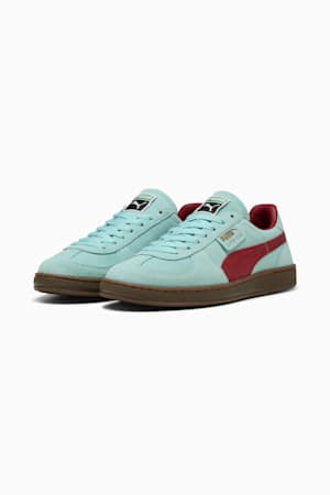 Super Team Suede Sneakers Unisex, Safe Lake-Dark Crimson, extralarge-GBR
