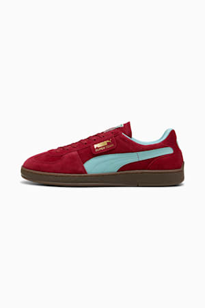 Super Team Suede Sneakers Unisex, Dark Crimson-Safe Lake, extralarge-GBR