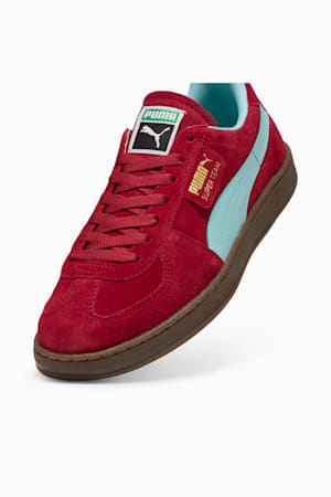 Super Team Suede Sneakers Unisex, Dark Crimson-Safe Lake, extralarge-GBR