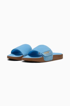 Leadcat 2.0 Palermo Foil Slides Unisex, Team Light Blue-PUMA Gold-Gum, extralarge-GBR