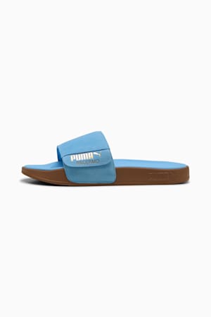 Leadcat 2.0 Palermo Foil Slides Unisex, Team Light Blue-PUMA Gold-Gum, extralarge-GBR