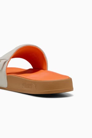 Leadcat 2.0 Palermo Foil Slides Unisex, Warm White-PUMA Gold-Gum, extralarge-GBR
