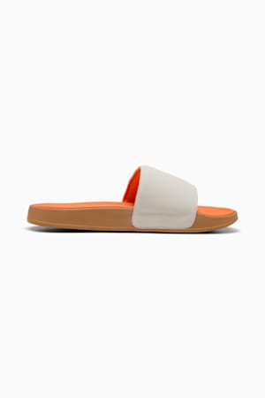 Leadcat 2.0 Palermo Foil Slides Unisex, Warm White-PUMA Gold-Gum, extralarge-GBR