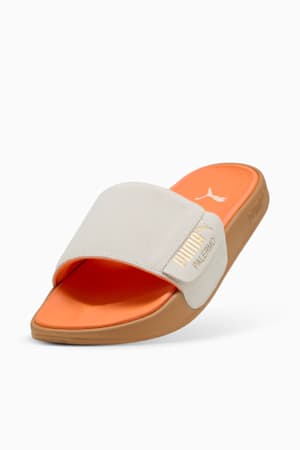 Leadcat 2.0 Palermo Foil Slides Unisex, Warm White-PUMA Gold-Gum, extralarge-GBR