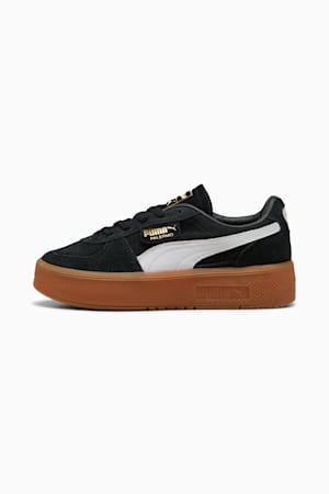 Black trainers white sole womens top