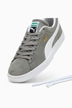 Suede Classic Sneakers Unisex, Cast Iron-PUMA White, extralarge-GBR