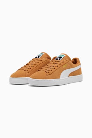 Suede Classic Sneakers Unisex, Caramel Latte-PUMA White, extralarge-GBR