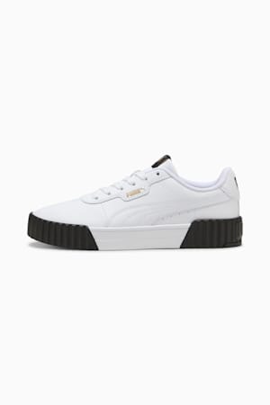 Carina 3.0 Sneakers Women, PUMA White-PUMA Gold-PUMA Black, extralarge-GBR