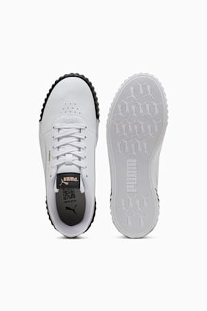 Carina 3.0 Sneakers Women, PUMA White-PUMA Gold-PUMA Black, extralarge-GBR