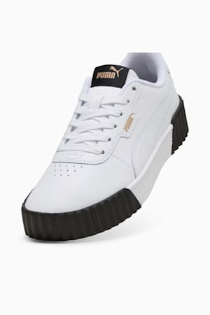 Carina 3.0 Sneakers Women, PUMA White-PUMA Gold-PUMA Black, extralarge-GBR