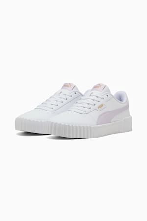 Carina 3.0 Sneakers Women, PUMA White-Lilac Frost-PUMA Gold, extralarge-GBR