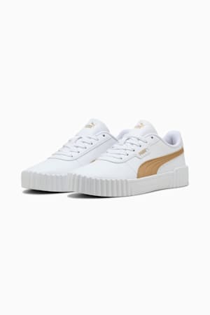 Carina 3.0 Aqua Metallics Sneakers Women, PUMA White-Light Sand-PUMA Gold, extralarge-GBR