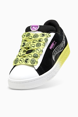 PUMA x HOT WHEELS™ Suede XL Sneakers Kids, PUMA Black-PUMA White-Lemon Sherbert, extralarge-GBR