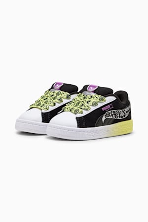 PUMA x HOT WHEELS™ Suede XL Sneakers Toddler, PUMA Black-PUMA White-Lemon Sherbert, extralarge-GBR