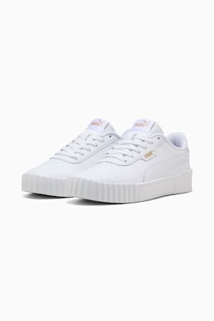 Carina 3.0 Sneakers Youth, PUMA White-PUMA Gold, extralarge-GBR