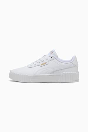 Carina 3.0 Sneakers Youth, PUMA White-PUMA Gold, extralarge-GBR