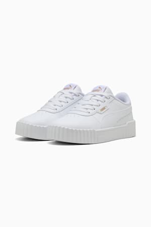 Carina 3.0 Sneakers Kids, PUMA White-PUMA Gold, extralarge-GBR
