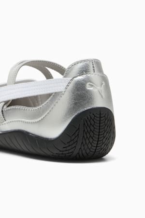 Speedcat Ballet Metallic Shoes Women, PUMA Silver-PUMA White, extralarge-GBR