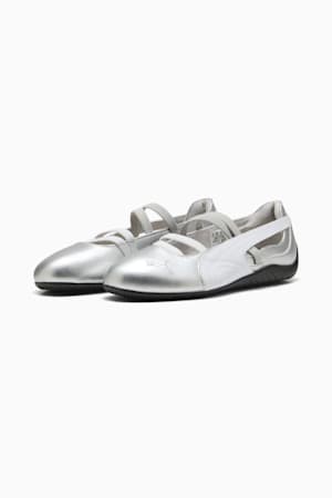 Speedcat Ballet Metallic Shoes Women, PUMA Silver-PUMA White, extralarge-GBR