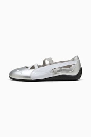 Speedcat Ballet Metallic Shoes Women, PUMA Silver-PUMA White, extralarge-GBR