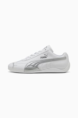 Speedcat Leather Sneakers Unisex, PUMA White-PUMA Silver, extralarge-GBR