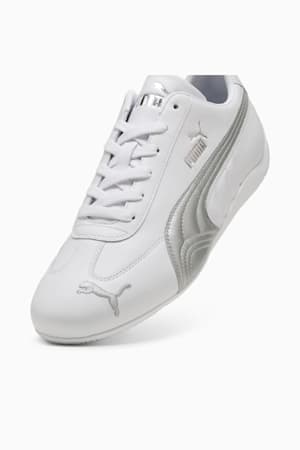 Speedcat Leather Sneakers Unisex, PUMA White-PUMA Silver, extralarge-GBR