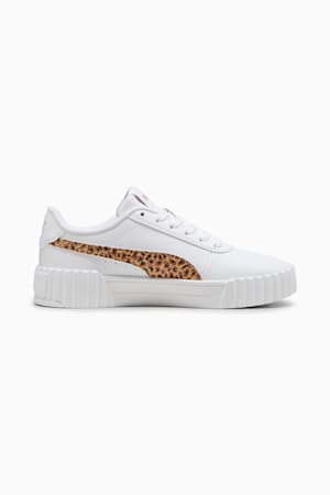 Carina 3.0 Animal Sneakers Youth, PUMA White-Light Sand-PUMA Gold, extralarge-GBR