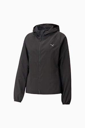 RUN FAVOURITE Hood Woven Jacket Women, PUMA Black, extralarge-GBR