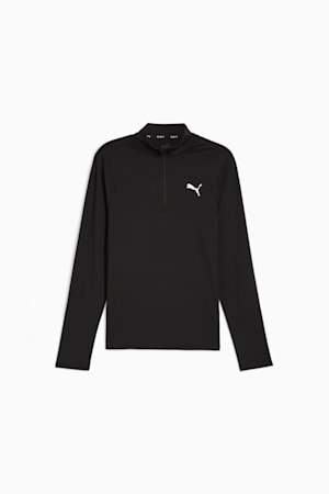 RUN CLOUDSPUN Men's Quarter-Zip Pullover, PUMA Black, extralarge-GBR