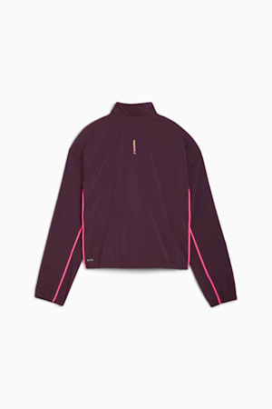 Run For Her Woven Half-Zip Women, Midnight Plum-Sunset Glow, extralarge-GBR