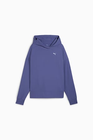 CLOUDPSUN Hoodie Women, Blue Crystal, extralarge-GBR