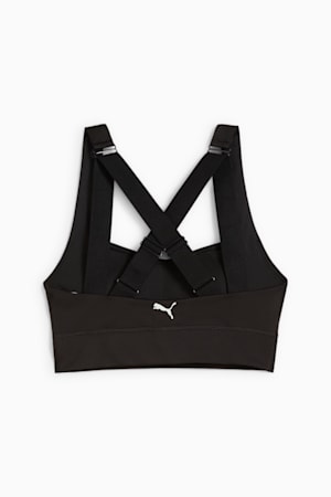 Puma gold logo cross back bra top