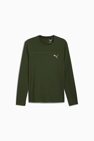 SEASONS Long Sleeve Tee Men, Dark Olive, extralarge-GBR